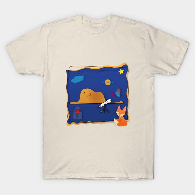 The Little Fox T-Shirt by Cosmic Girl